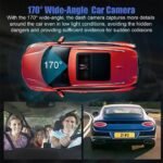 1080P جهاز تسجيل فيديو رقمي للمراقبة للسيارات Caméra de tableau de bord pour sécurité de voiture – Image 3